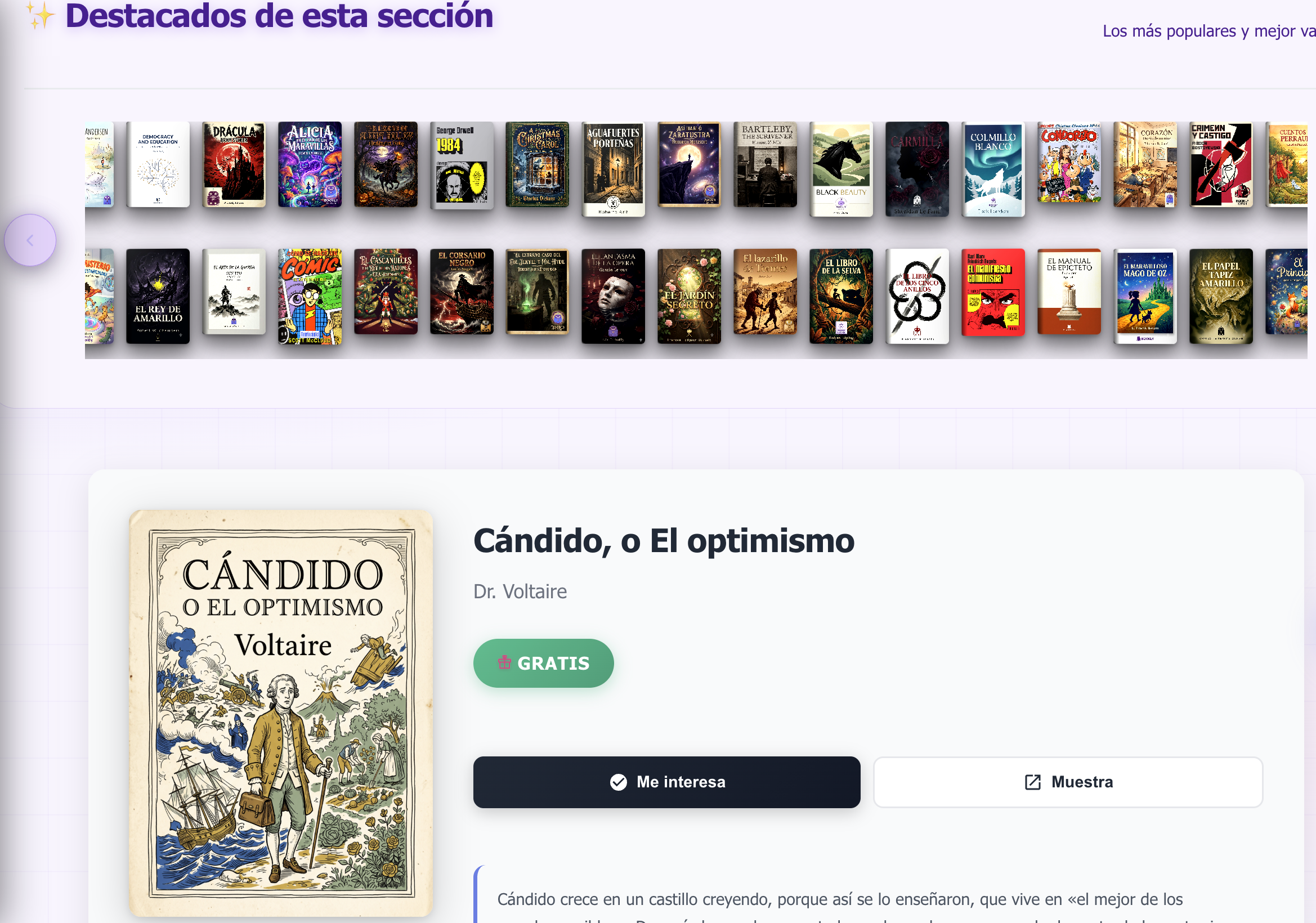 Catálogo destacado de Bookly